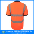 Custom Mens Fluorescence 3m Reflective Safety Polo Uniform